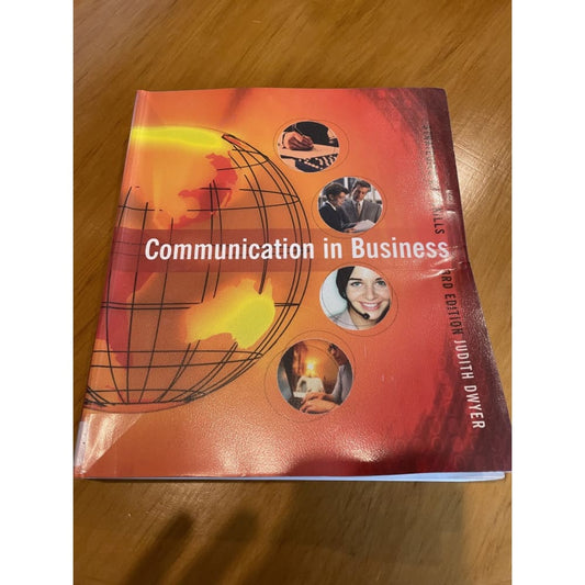 Communication in business: strategies & skills - third edition - print books book - business - condition: used