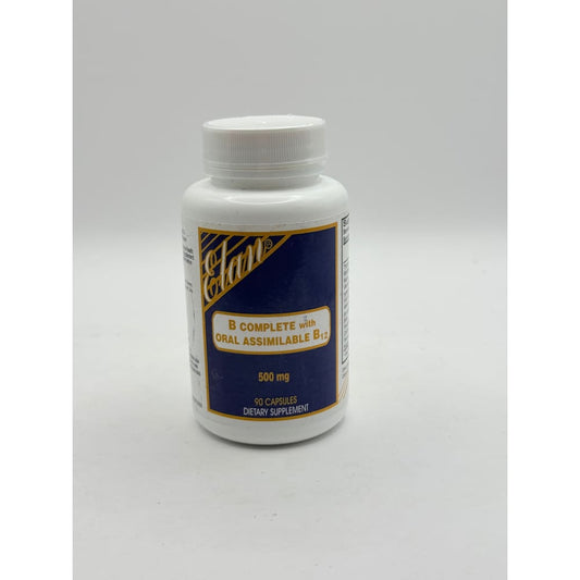 Elam b complete with oral assimilable b12 - 90 capsules - vitamins & supplements health and wellness