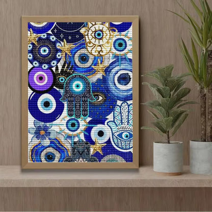 20x30cm Blue Eye Diamond Art Kit