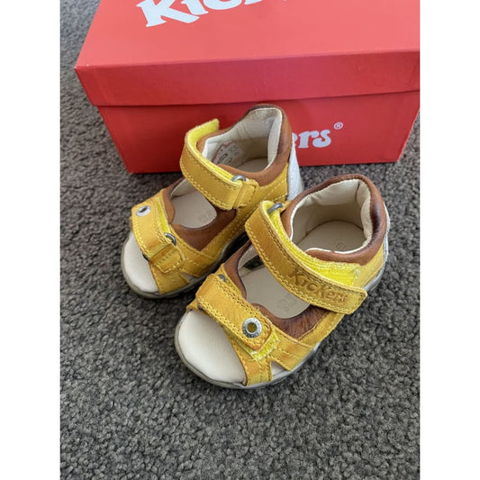 Brand new kickers leather sandals - size us 3 infant - us 3 / eu 19 - baby & toddler shoes baby - clothing & fashion