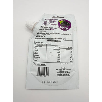 Back country cuisine berry smoothie net 85g makes approx. 335ml - fruit mixes