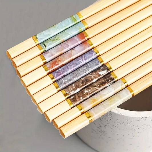 5 pairs of bamboo chopsticks - chopsticks home&living materials