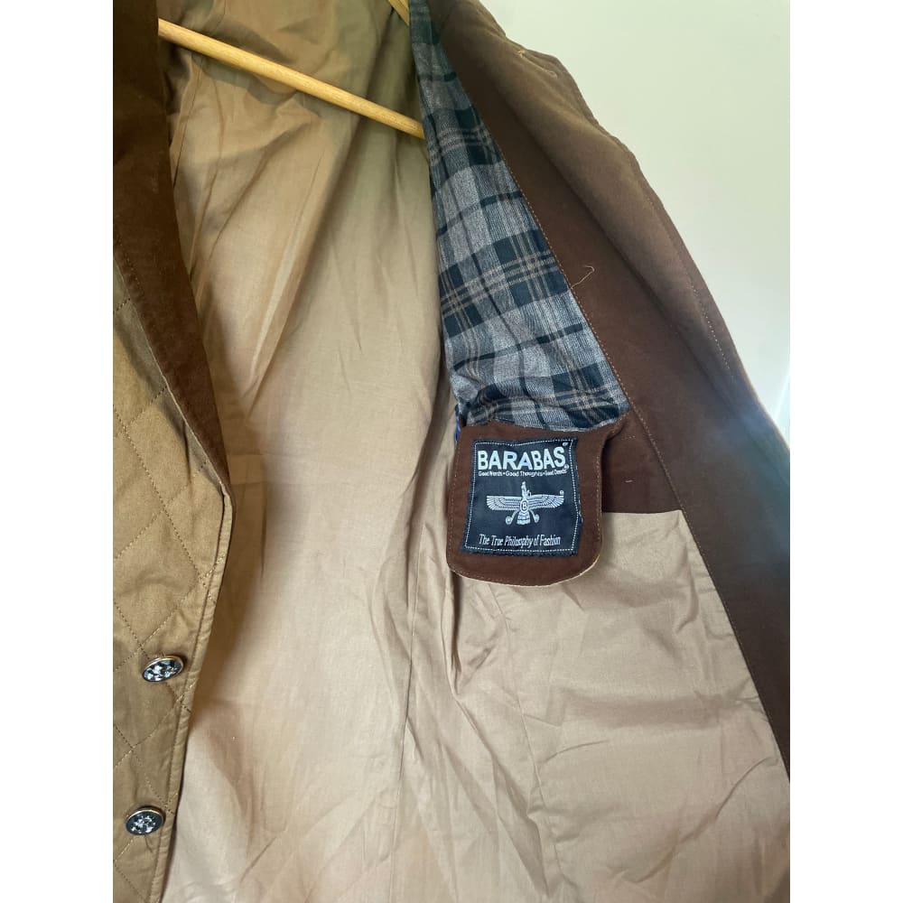 Barabas - brown quilted blazer - size m - rrp $300 + - coats & jackets blazer - clothing & fashion - coat - jacket