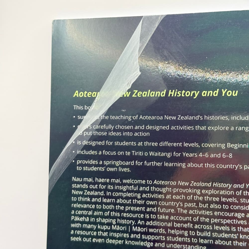 Beginning level 1 to beginning level 4 aotearoa new zealand history and you by marie langley and vaughan rapatana