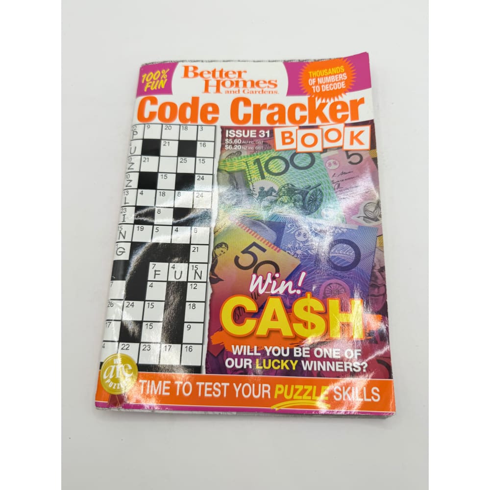 Better homes and gardens code cracker book issue 31 - print books printed media