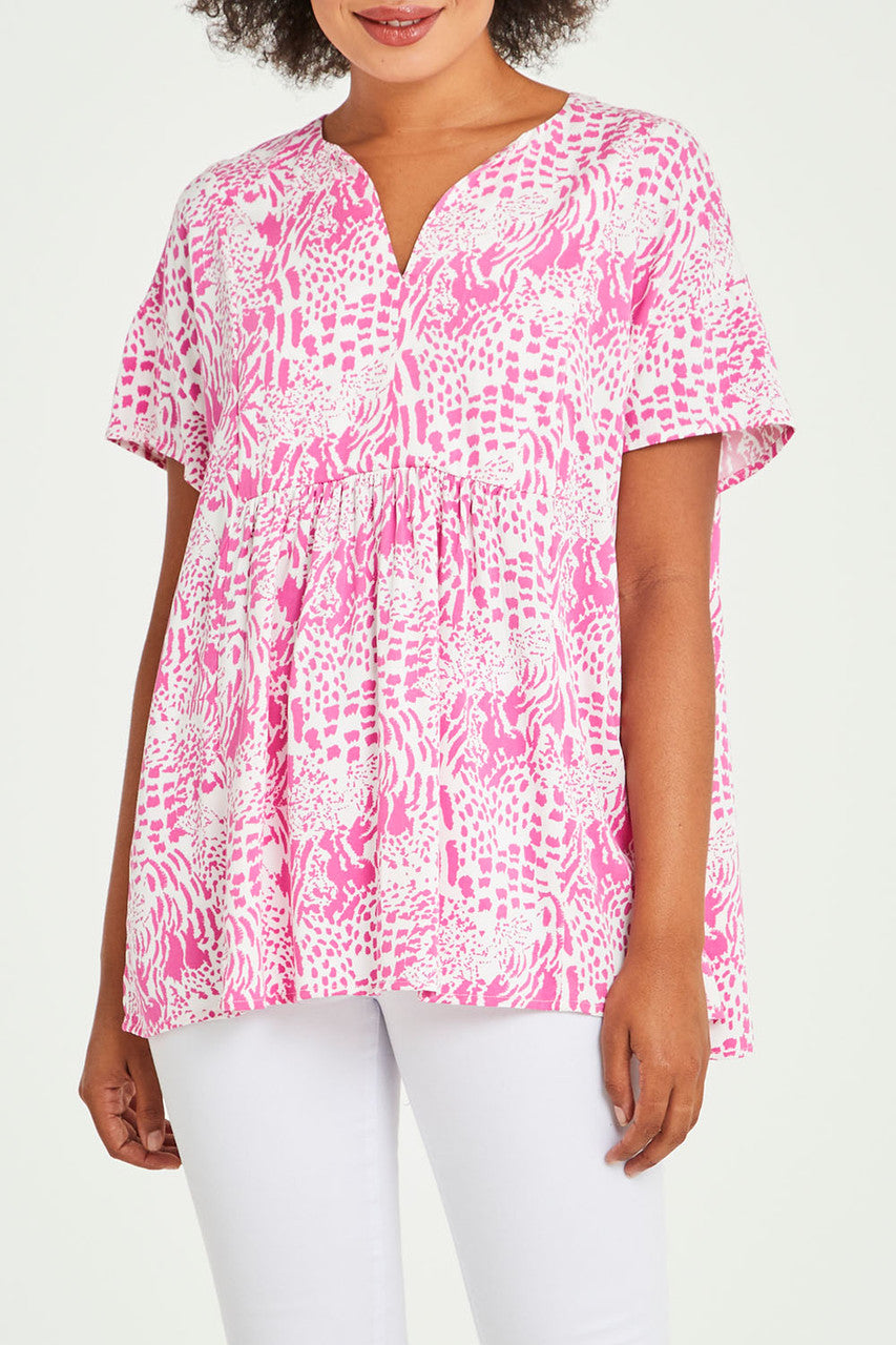 Betty basics peta blouse – mosaic print size 6 - blouses top women’s apparel