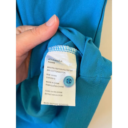 Biz collection size xl men’s blue short sleeve polo shirt - polos tops men’s apparel