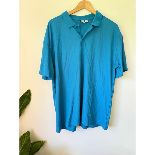 Biz collection size xl men’s blue short sleeve polo shirt - polos tops men’s apparel