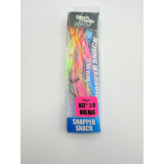 Black magic snapper snack - pinky - klt® 7/0 big rig - artificial fishing swimbait sports