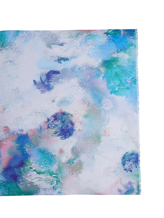 Black pepper splotch scarf blue - watercolor print lightweight scarf rrp $39.99 - scarves & shawls accessories women’s
