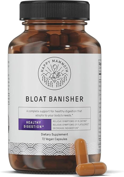 Happy mammoth bloat banisher - digestive supplements health and wellness