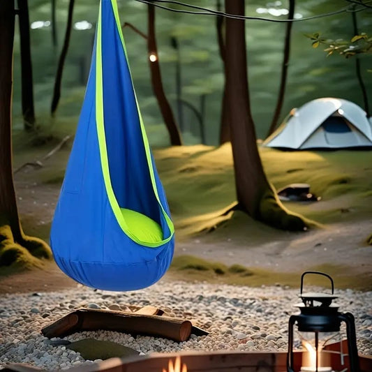 Blue pod swing seat - porch swings home&living materials