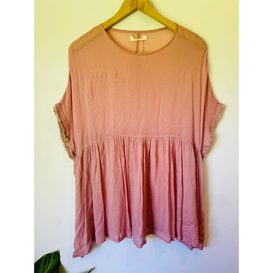 Brand new et alia pink top – size s (cut label) - blouses blouse - bnew label cut branded clothing - clothing & fashion