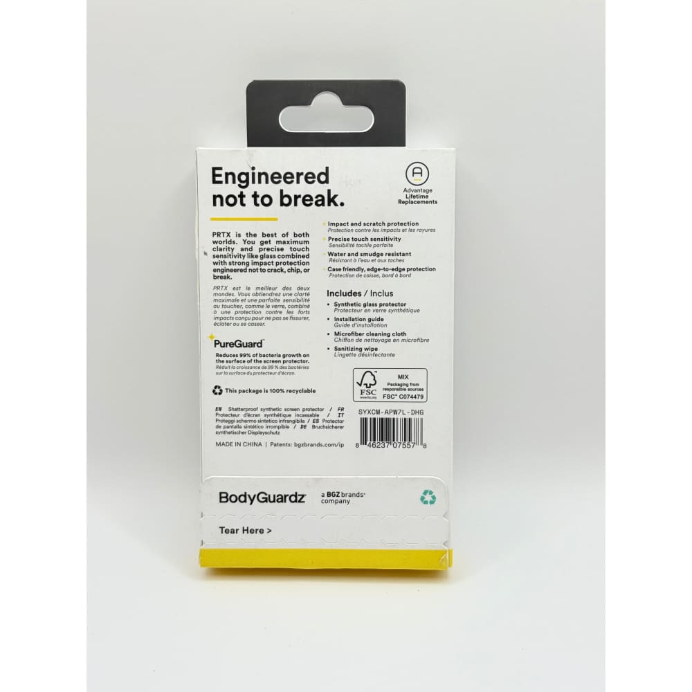 Bodyguardz prtx screen protector for apple watch series 7/8/9 (45mm) - watch accessories electronics