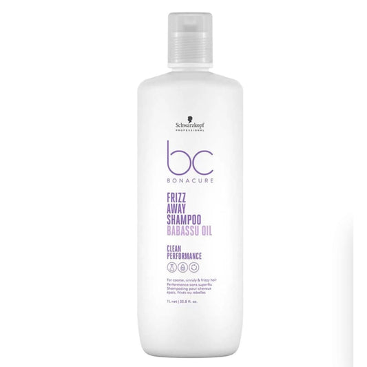 Schwarzkopf professional bc bonacure clean performance frizz away shampoo 1l - shampoo hair - hair products - health