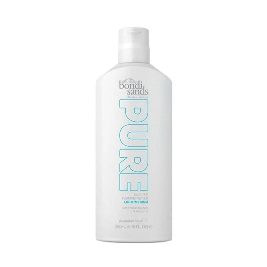 Bondi sands pure self tan foaming water light/medium 200ml - self tanner health and wellness