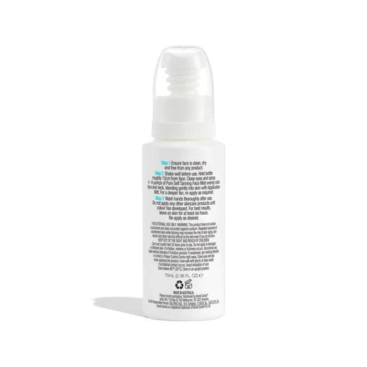 Bondi sands pure self tanning face mist renew 70ml - self tanner health and wellness