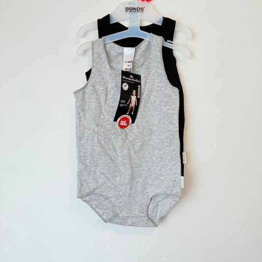 Bonds wonderbodies bodysuits 2-pack - size 1 (12-18 months) - bodysuits baby clothing