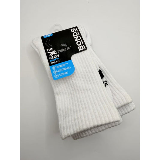 Bonds x-temp men’s crew socks 2 pack size 6-10 rrp $19.99 - crew socks underwear & basics men’s apparel