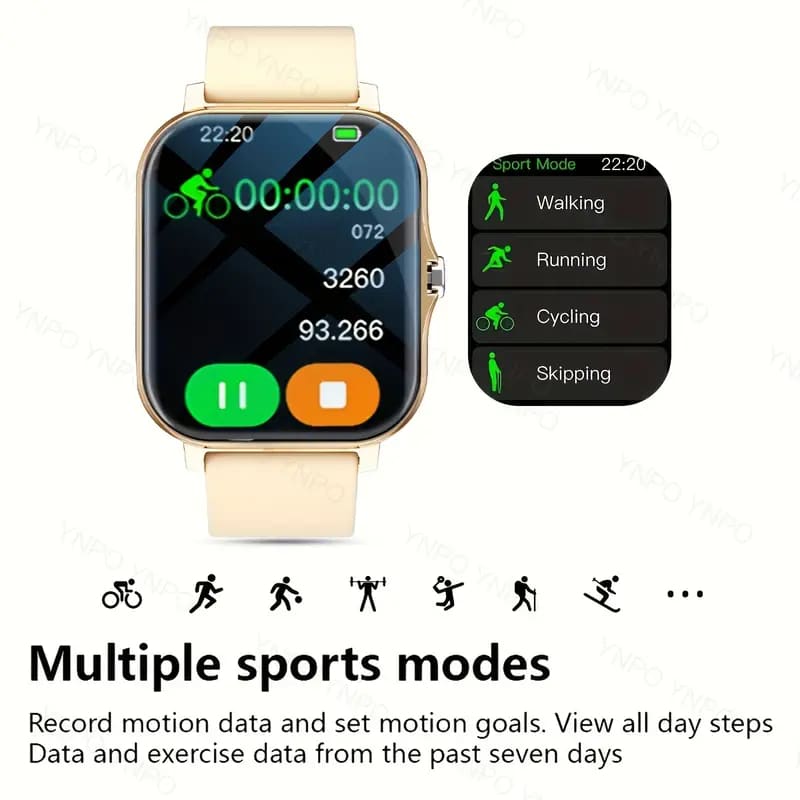 Pink & gold smartwatch - smart watches technology - watches electronics