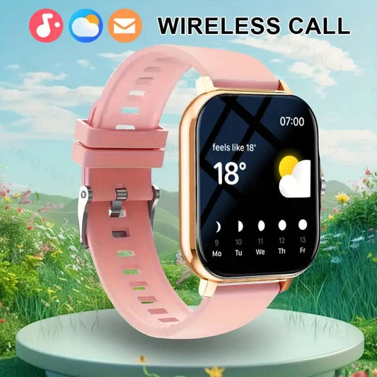 Pink & gold smartwatch - smart watches technology - watches electronics