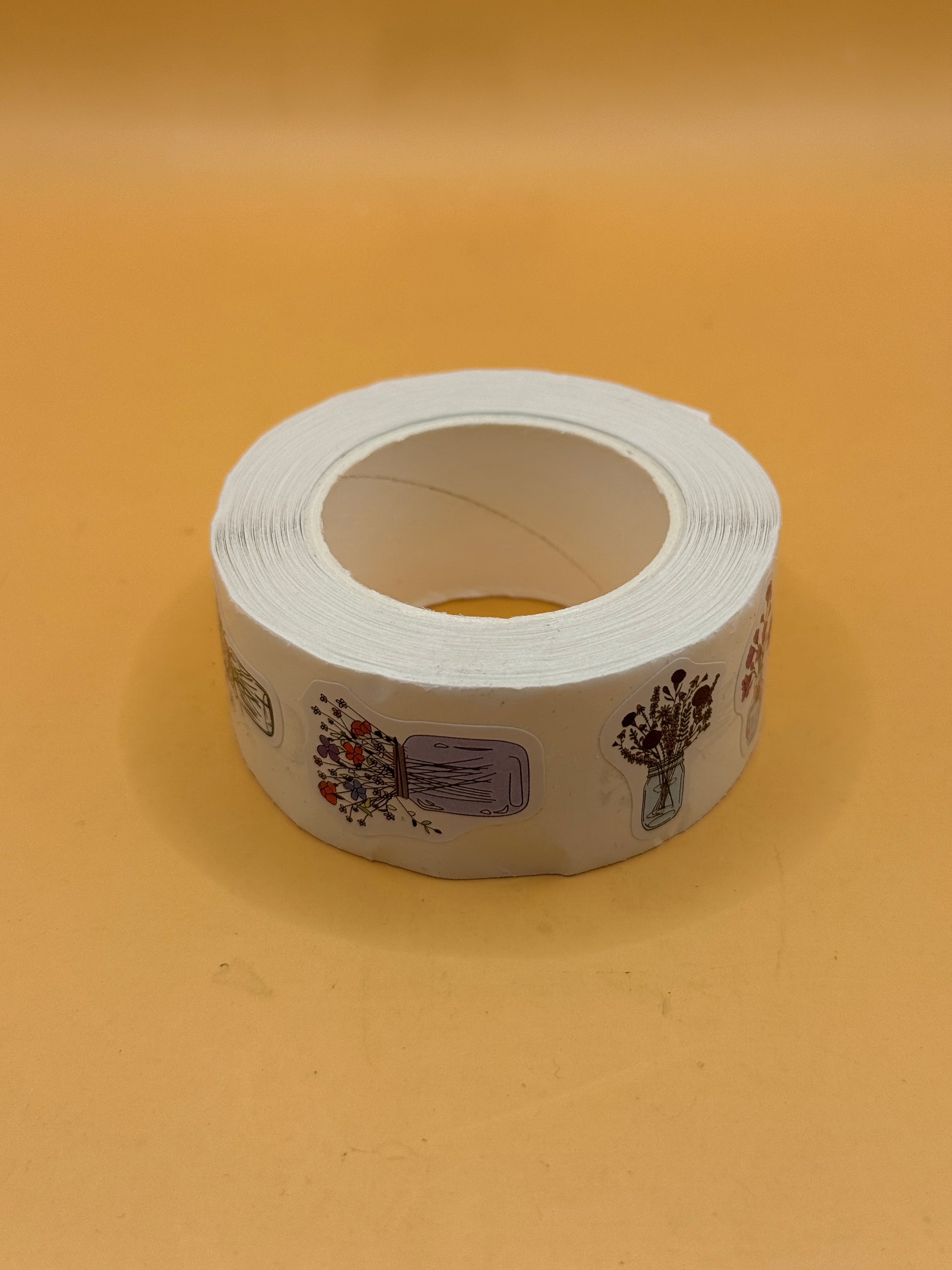 Botanical flower decorative sticker roll alternate view