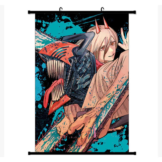 Anime 90x60cm wall scroll - chainsaw man - posters anime - poster anime