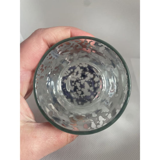 Glass silver tea light holder - candle holders candle holders - candles & holders - home & living - miscellaneous