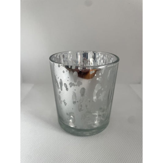 Glass silver tea light holder - candle holders candle holders - candles & holders - home & living - miscellaneous