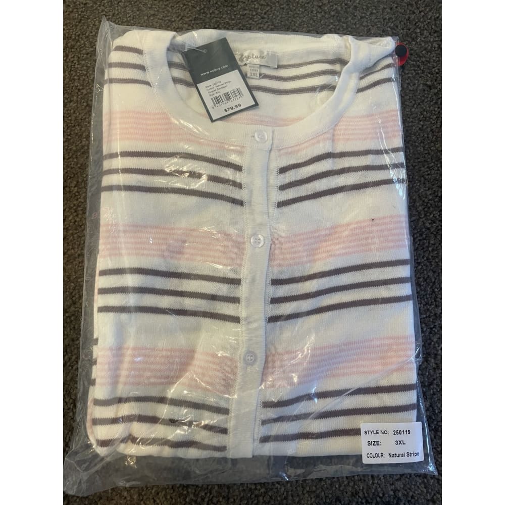 Capture size 3xl 100% cotton knit cardi - 3xl/20 - cardigans cardigan - clothing & fashion - long sleeve - top women’s