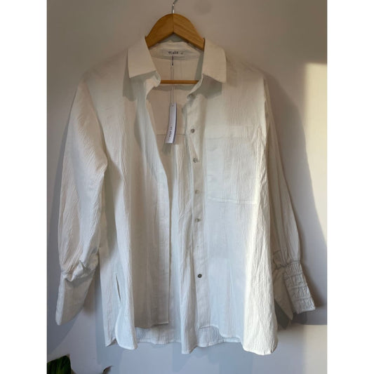 Et alia size xs dominic top (missing 1 button) - shirts blouse - clothing & fashion - designer clearance - top women’s