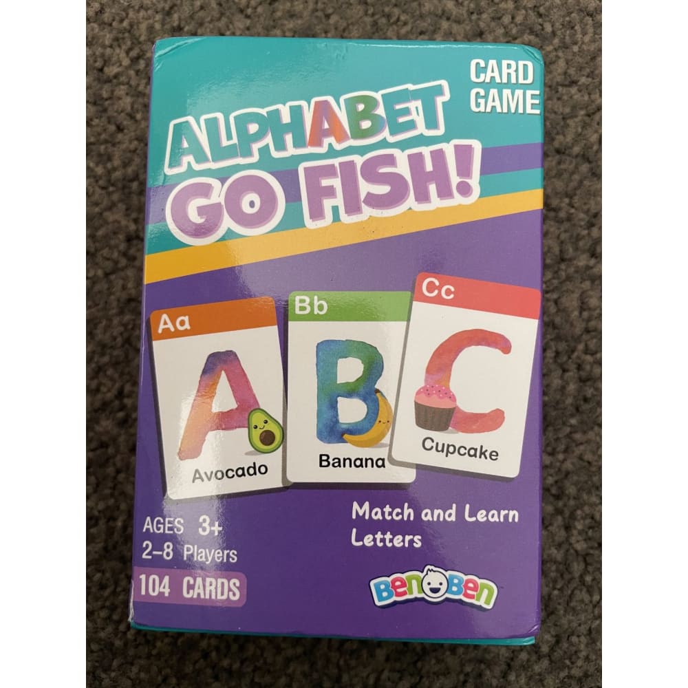Alphabet go fish - print books educational - game - toys toys