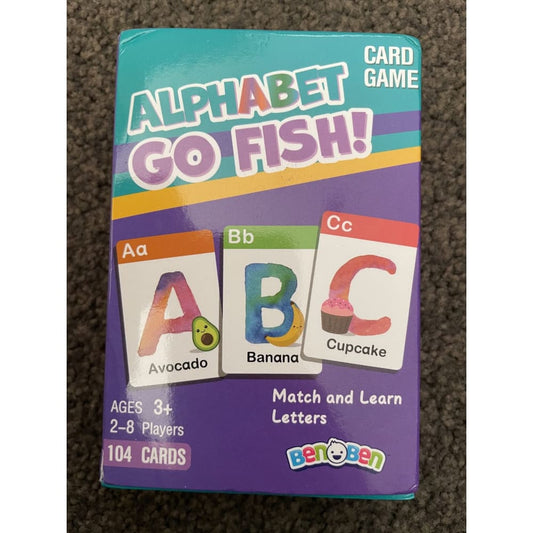 Alphabet go fish - print books educational - game - toys toys