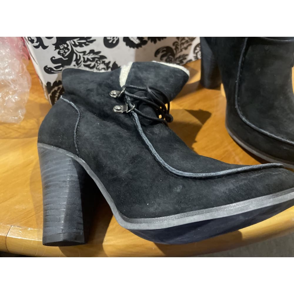 Zola lamont black suede size 40 boots - boots boots - clothing & fashion women’s shoes