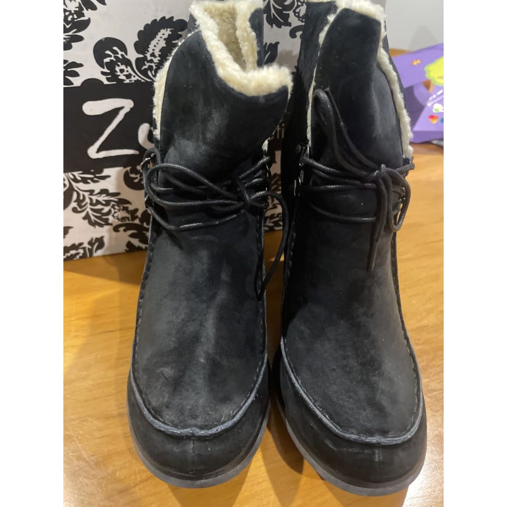 Zola lamont black suede size 40 boots - boots boots - clothing & fashion women’s shoes