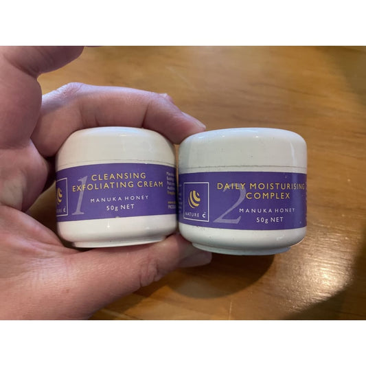 Nature c cleaning exfoliating cream & daily moisturising complex - lotions & moisturizers health and wellness