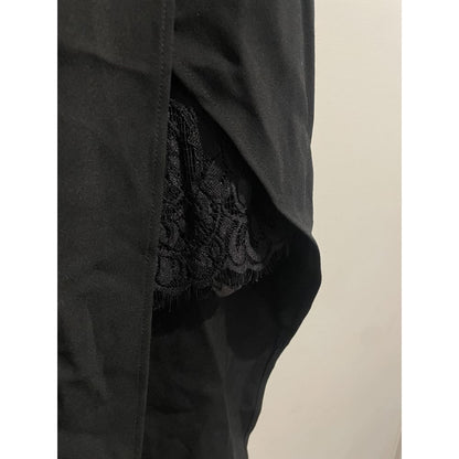 Bnwt black split skirt with lace - size 8 - 8 - skirts bottom - clothing & fashion - skirt - skirts women’s apparel