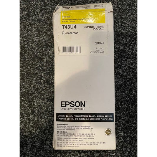 Genuine yellow epsom t43u4 ink cartridge for sl-d800/860 - toner & inkjet cartridges cartridges - electronics &