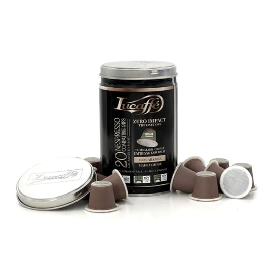 Lucaffe 100% arabica 20x nespresso compostable pods - coffee pods & capsules capsules - coffee - home & living - pods