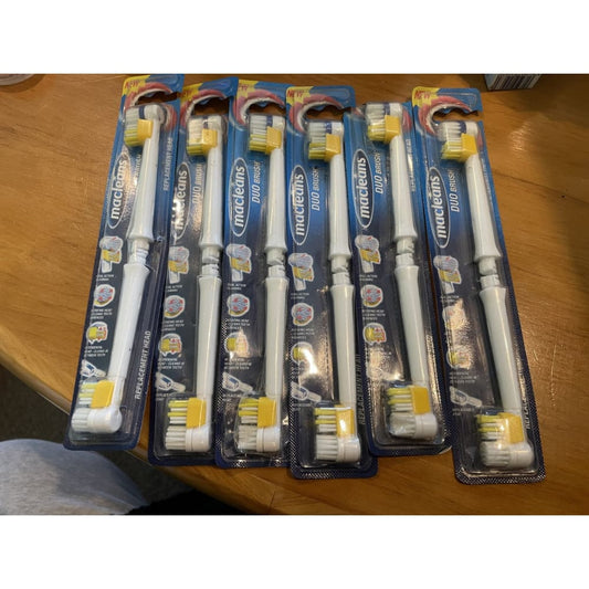 12x macleans duo brush heads - toothbrush replacement heads health and wellness - hygiene health and wellness