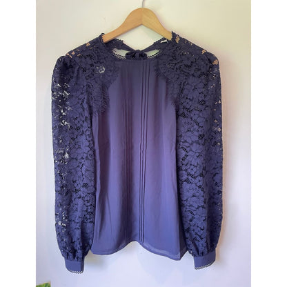 Brand new cut label love & roses size 8 lace long sleeve top - blouses blouse - bnew label cut branded clothing