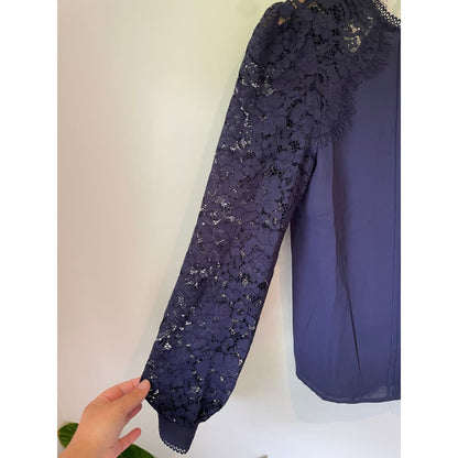 Brand new cut label love & roses size 8 lace long sleeve top - blouses blouse - bnew label cut branded clothing