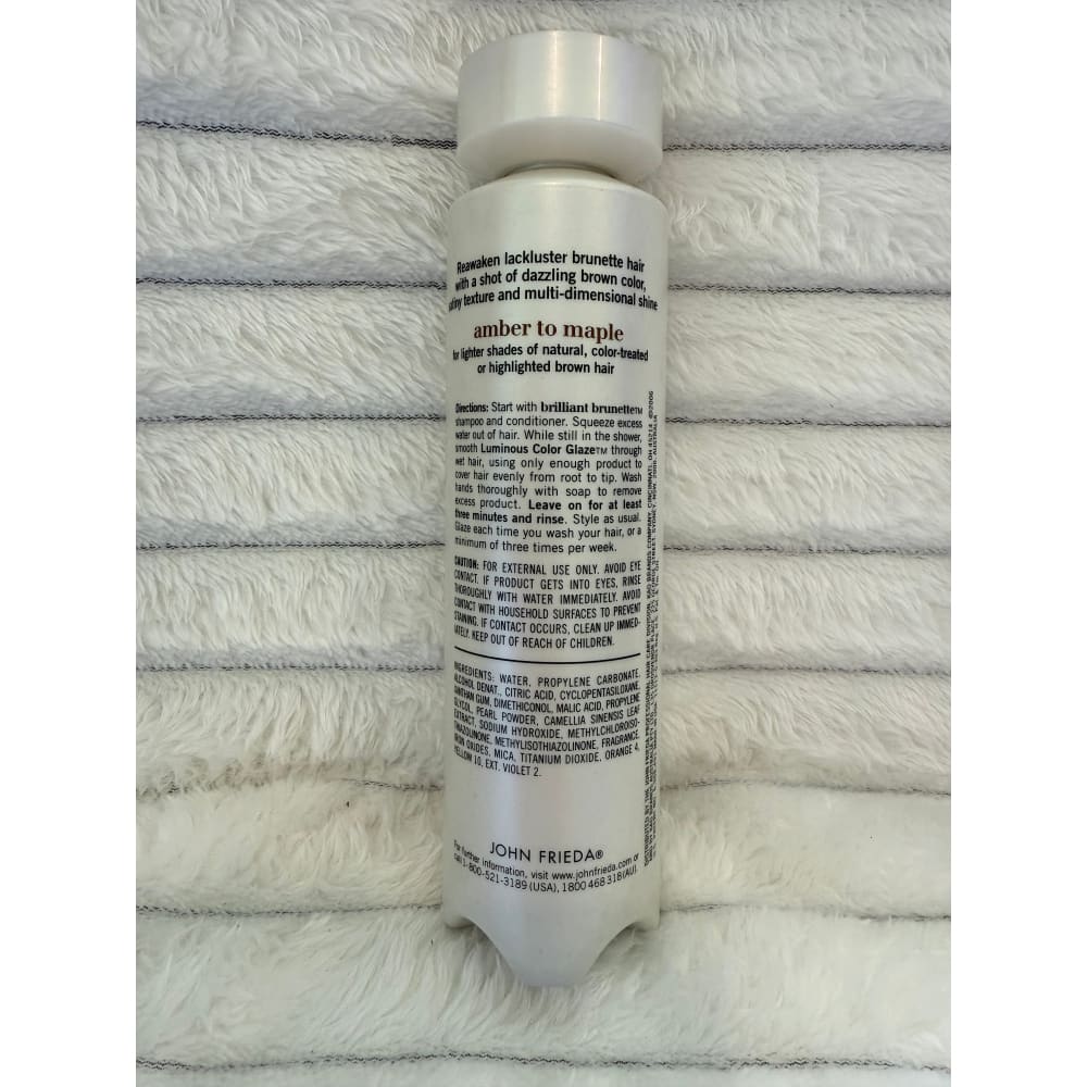 John frieda brilliant brunette luminous color glaze 6.5 fl. Oz - hair color health and wellness