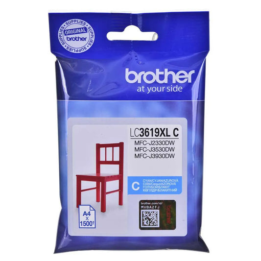 Brother LC3619XLC Genuine Super High Yield Cyan Ink Cartridge