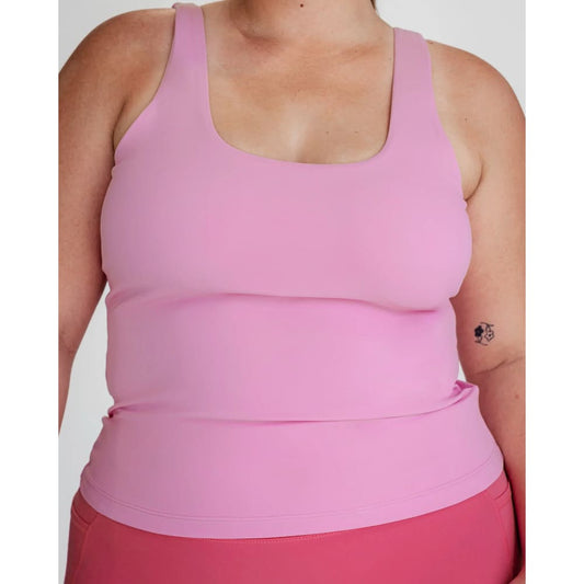 Lskd size xl staple active shelf bra tank bubblegum - tank tops special categories women’s apparel