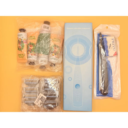 Bulk various temu products including hand cream water flosser & shaving accessories - bath additives health and wellness