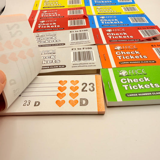 Bulk office line check raffle tickets - collectibles seasonal & holidays decorations