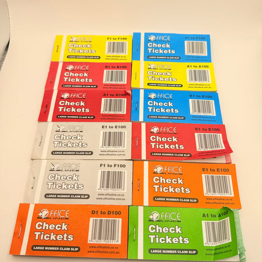 Bulk office line check raffle tickets - collectibles seasonal & holidays decorations