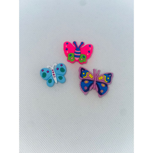 3x butterfly-themed shoe charms – brand new – cute add-ons for kids’ crocs & clogs - 5 - shoe accessories clogs - shoe