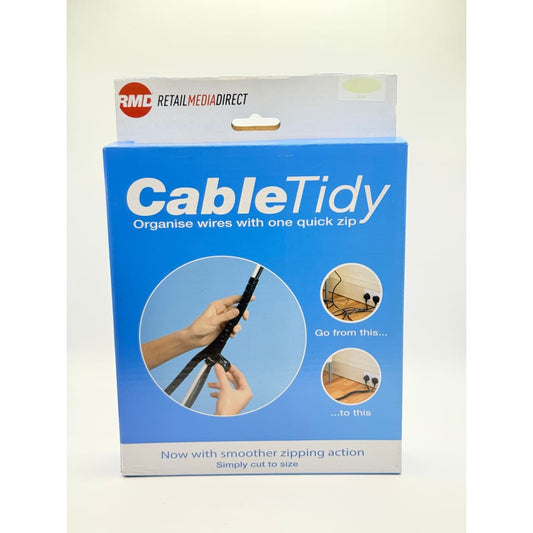 Cabletidy - organise wires with one quick zip - grey - cable clips stationery